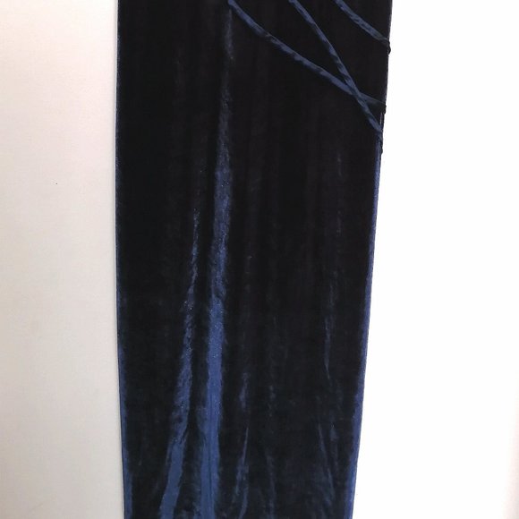 Long color changing velvet evening dress - Picture 3 of 8